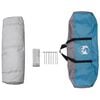 vidaXL Duschzelt mit Speicher Blau 160 x 160 x 227 cm Stahl