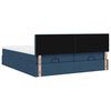 vidaXL Ottoman-Bett mit Matratzen Blau 160x200 cm Stoff
