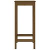 vidaXL 3-tlg. Bar-Set Honigbraun Massivholz Kiefer