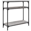 vidaXL Konsolentisch Grau Sonoma 75x29x75 cm Holzwerkstoff