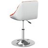 vidaXL Esszimmerst&uuml;hle 2 Stk. Drehbar Orange und Wei&szlig; Kunstleder
