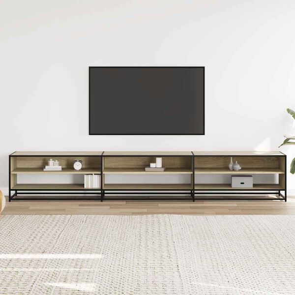 vidaXL TV-Schrank Sonoma-Eiche 270x40x46 cm Holzwerkstoff