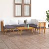 vidaXL 8-tlg. Garten-Lounge-Set mit Kissen Massivholz Akazie