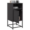 vidaXL Nachttische 2 Stk. Schwarz 36x39x78 cm Stahl