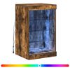 vidaXL Sideboard mit LED-Leuchten R&auml;uchereiche 41x37x67 cm