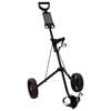 vidaXL Golf-Dolly Schwarz Eisen Klappbar