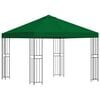 vidaXL Pavillon 3 x 3 m Gr&uuml;n Polyester und Stahl 190 gsm
