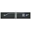 vidaXL Deckenstrahler mit Strahlern Schwarz 26 x 5,5 x 16,5 cm Metall