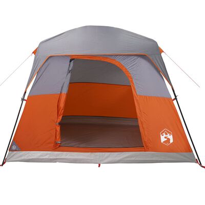 vidaXL Campingzelt 4 Personen Orange Wasserdicht