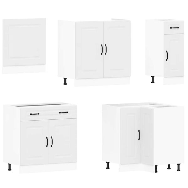 vidaXL 11-tlg. K&uuml;chenschrank-Set Kalmar Wei&szlig; Holzwerkstoff