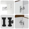 vidaXL 8-tlg. K&uuml;chenschrank-Set Lucca Braun Eichen-Optik Holzwerkstoff