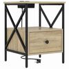 vidaXL Nachttisch 2 pcs Sonoma-Eiche 41,5 x 40,5 x 55 cm Holzwerkstoff