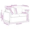 vidaXL Sofa Weinrot Gesamtabmessungen: 138 x 78 x 80 cm (B x T x H)