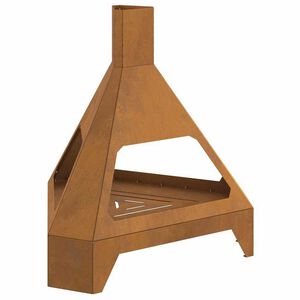 vidaXL Feuerstelle Braun 50 x 43 x 52 cm Stahl