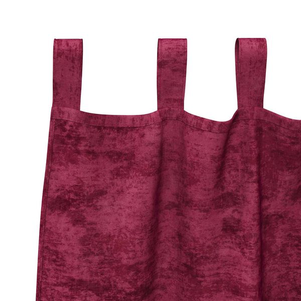 vidaXL Samtvorh&auml;nge mit Vorh&auml;ngen 2 pcs Weinrot 245 x 140 cm Samt