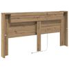 vidaXL Kopfteil Artisan-Eiche 200 x 15 x 103,5 cm Holzwerkstoff