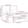 vidaXL Boxspringbett mit Matratze Dunkelgrau 160x200 cm Samt