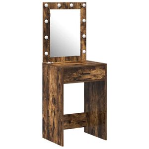 vidaXL Schminktisch Ger&auml;ucherte Eiche 50 x 41 x 135 cm Holzwerkstoff