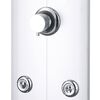 vidaXL Duschpaneel 25x43x110 cm Silber