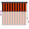 vidaXL Rollo Orange und Braun 180 x 250 cm Stoff und Aluminium