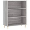 vidaXL B&uuml;cherregal Grau Sonoma 69,5x32,5x90 cm Holzwerkstoff