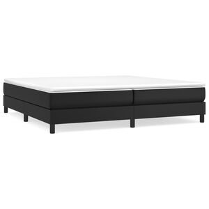 vidaXL Boxspringbettgestell Schwarz 200x200 cm Kunstleder