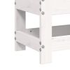 vidaXL Gartenhocker Wei&szlig; 62x30x32 cm Massivholz Kiefer