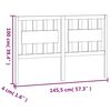 vidaXL Kopfteil Schwarz 145,5x4x100 cm Massivholz Kiefer