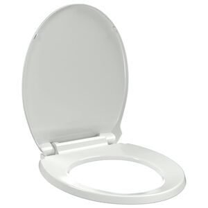 vidaXL Toilettensitz mit Absenkautomatik Wei&szlig; Oval