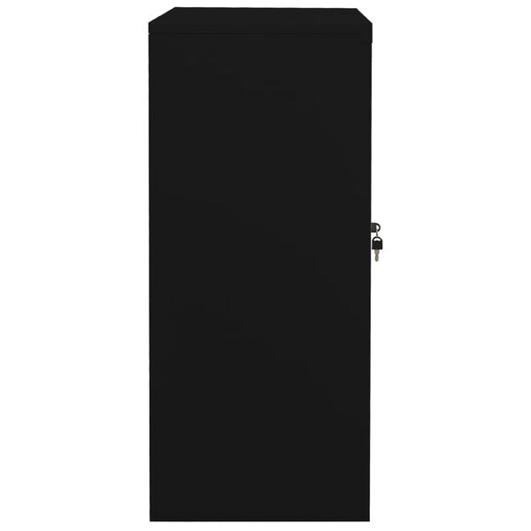 vidaXL B&uuml;roschrank Schwarz 90x40x90 cm Stahl
