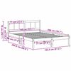 vidaXL Bettgestell Wei&szlig; 150 x 200 cm Massivholz Kiefer