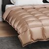 vidaXL Winterbettdecke Gold 240 x 200 cm Satin und Mikrofaser