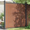 vidaXL Zaunelement mit 2 Pfosten Braun 180x186 cm WPC