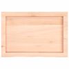 vidaXL Waschtischplatte 60x40x(2-6) cm Massivholz Unbehandelt