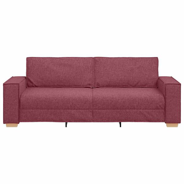 vidaXL 3-Sitzer-Sofa Weinrot 180 cm Stoff