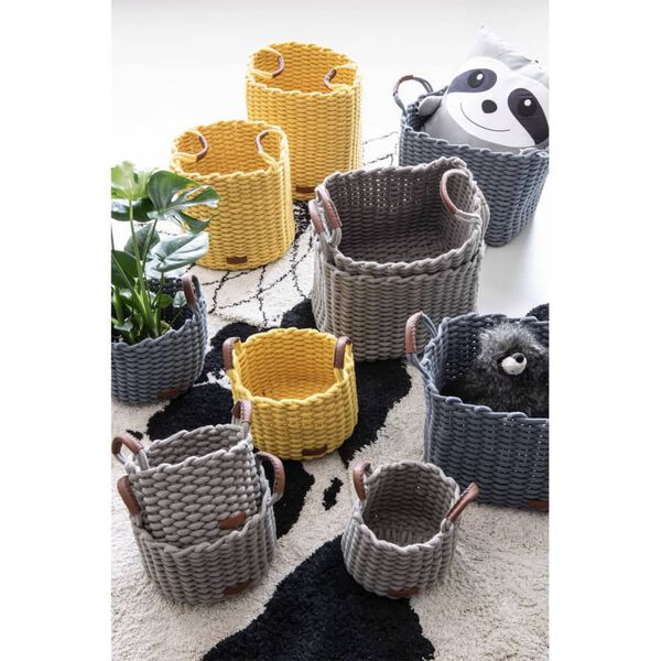 KidsDepot 2-tlg. Korb-Set Korbo M Baumwolle Blau