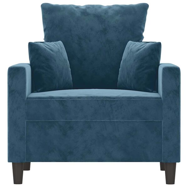 vidaXL Sessel Blau 60 cm Samt
