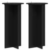 vidaXL Pflanzenst&auml;nder 2 pcs Schwarz 40 x 40 x 80 cm Holzwerkstoff