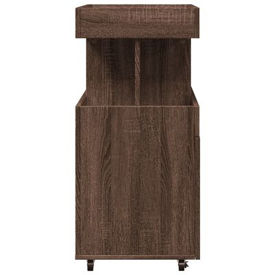 vidaXL Barwagen Braun Eichen-Optik 50x41x89 cm Holzwerkstoff