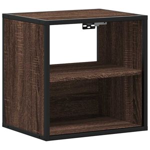vidaXL Wand-Nachttisch Braun Eichen-Optik 40x31x39,5 cm