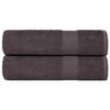 vidaXL Duscht&uuml;cher FROGN 2 Stk. Anthrazit 70x140 cm 360 g/m&sup2;