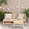 vidaXL Gartensofa 2-Sitzer Massivholz Kiefer