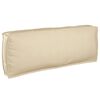 vidaXL Sofa Set mit Kissen Beige 120 x 92 x 69 cm Massivholz Akazie