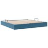 vidaXL Aufbewahrungsbett mit Matratze Dunkelblau 200 x 200 cm Samt