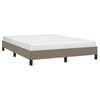 vidaXL Bettgestell ohne Matratze Taupe 140x200 cm Stoff