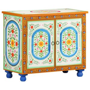 vidaXL Sideboard Handbemalt 70x35x60 cm Mango Massivholz