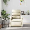 vidaXL Massagesessel Creme Kunstleder