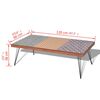 vidaXL Couchtisch 120x60x38 cm Braun