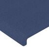 vidaXL Boxspringbett mit Matratze Blau 160x200 cm Stoff