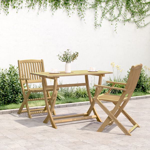 vidaXL Gartentisch Klappbar 110x55x75 cm Massivholz Akazie